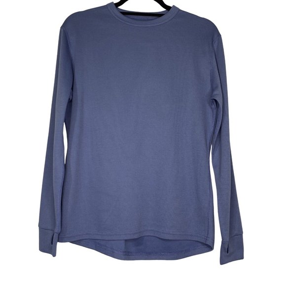 LL Bean Ladies size M Lavender Amy 3 thumb holes Layering Activewear Top - Picture 2 of 8